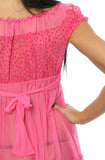 Betsey Johnson "Layla Rose" Mesh with Velvet Dots Babydoll