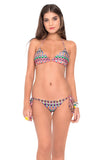 Luli Fama "Lil Gem" Crystal Tie-Side Brazilian Bikini