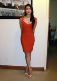 Lady In Red Bandage/Bodycon Dress