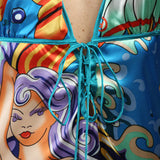 Ed Hardy "Jane" Silk Mermaid Maxi Dress