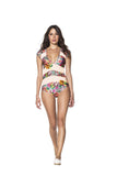 Agua Bendita "Desert Nomad" Cap-Sleeve One-Piece