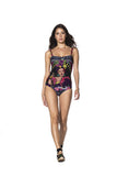 Agua Bendita "Tropical Fruits" Embroidered One-Piece