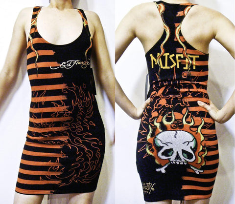 Ed Hardy Knit "Misfit" Racerback Dress