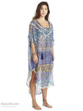 Gypsy05 Jaipur Printed Silk Mid Length Caftan