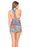 Luli Fama "Wild and Free" T-Back Minidress